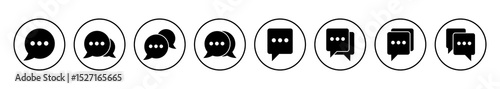 Chat icon vector. speech bubble icon. comment icon vector. message. contact us