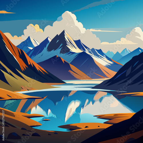 a-high-altitude-lake-surrounded-by-peaks-in-ladakh