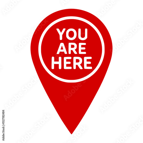 You are here pointer icon showing location and navigation marker.