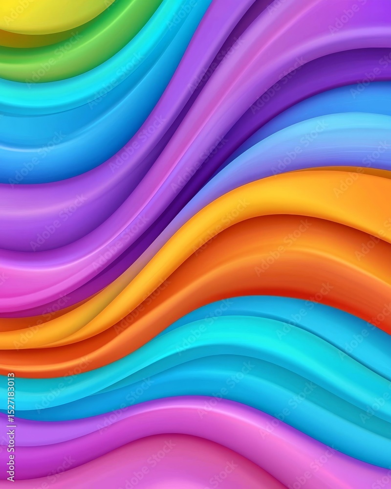Colorful Wavy Patterns in Vibrant Shades of Blue, Purple, Orange, and Pink for Art and Design Purposes Colorful Wavy Patterns in Vibrant Shades of Blue, Purple, Orange, and Pink for Art and Design Purposes