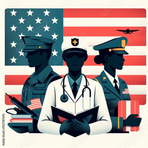 Honoring American Heroes A Tribute to Military, Medical, and Law Enforcement Professionals