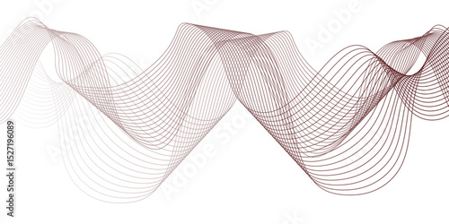 Abstract modern background with grey wavy lines and particles.Abstract grey wavy lines Digital frequency track equalizer background.modern frequency sound wave lines and twisted curve lines background