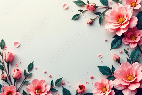 Subtle repeating floral motif on smooth surface , repeat, botanical, pattern