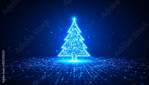Digital Christmas Tree: A Festive Cyber Celebration