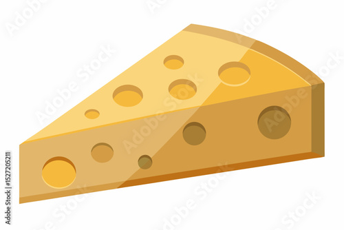 cheese wedge with round holes