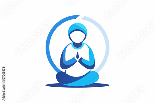prayer sujud man smooth icon