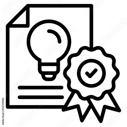 Patent Icon Element For Design