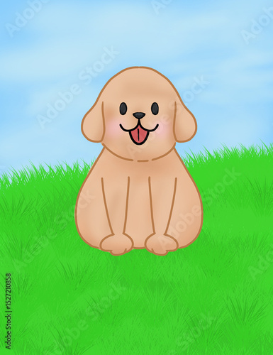 easter bunny on grass