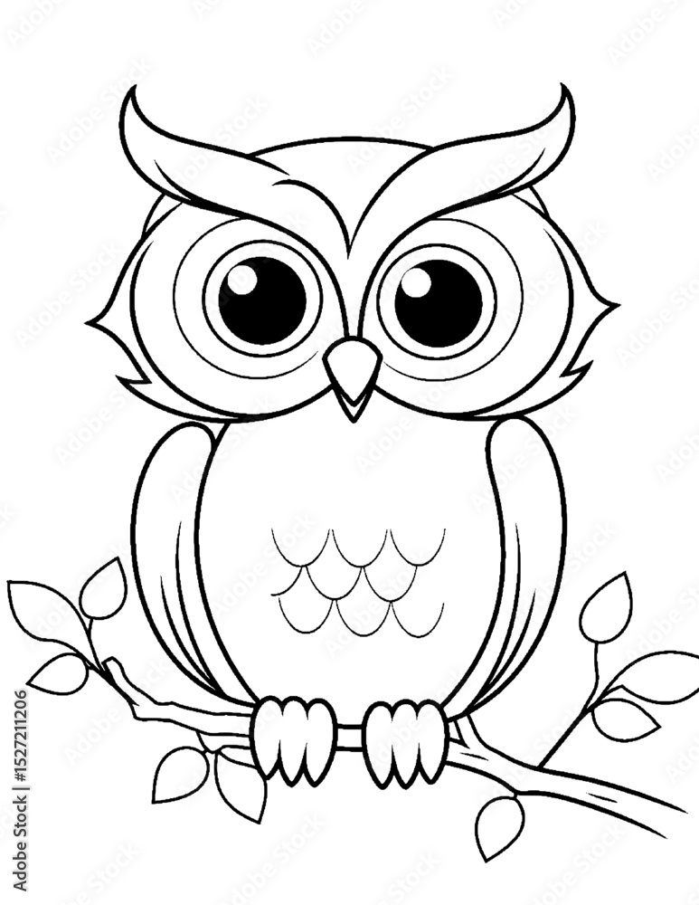 Fototapeta premium Black and White color pages for kids