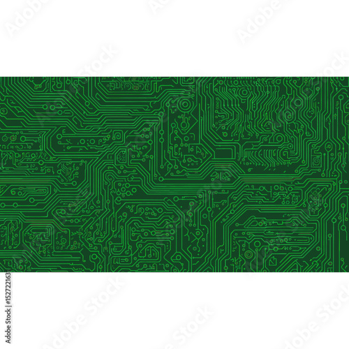 Clean modern digitalism background with copy text space green electronics blackboard vector