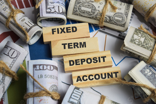 Tableau sur toile Concept of Fixed term deposit account