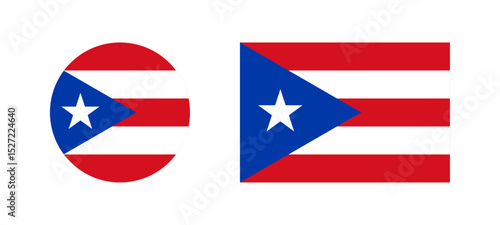 Puerto Rico flag icon set