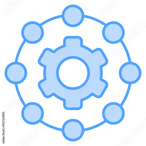 Operations Blue Icon Element For Design