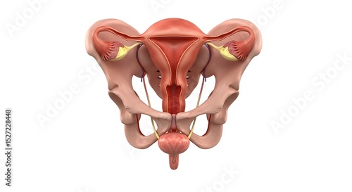 Female Reproductive System Anatomy Illustration