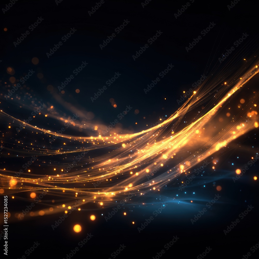 Fototapeta premium Glowing Abstract Energy Lines