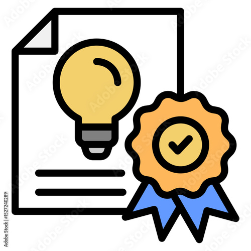 Patent Icon Element For Design