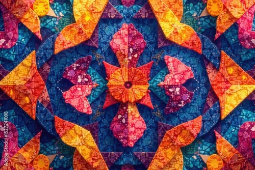 Abstract geometric shapes forming a stylish interior design repeat pattern , graphic, home decor