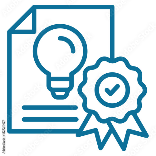 Patent Icon Element For Design