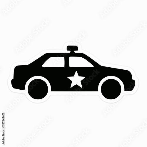 Classic automobile vector illustration: a sleek silhouette of a fast, luxurious, and sporty vehicle