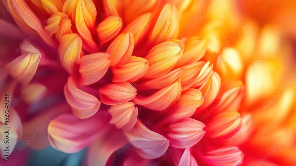 Vibrant Orange Chrysanthemum CloseUp. Vibrant Orange Chrysanthemum CloseUp.