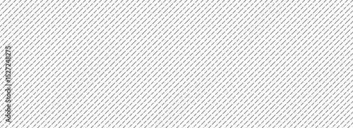 Seamless diagonal dashed line pattern. Repeated slash dash lines background. Black and white angled linear wallpaper. Abstract tilted slanted stripes backdrop. Repeating oblique strip texture. Vector