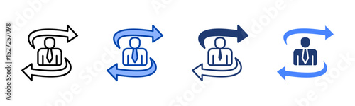 Decision Making icon sheet multiple style collection