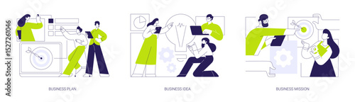 Business development isolated cartoon vector illustrations se