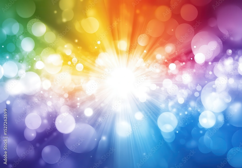 Radiant Burst of Colorful Bokeh Lights Radiant Burst of Colorful Bokeh Lights