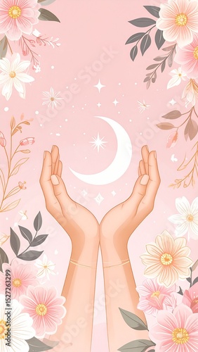 wallpaper, divine feminine energy, soft pastel colors