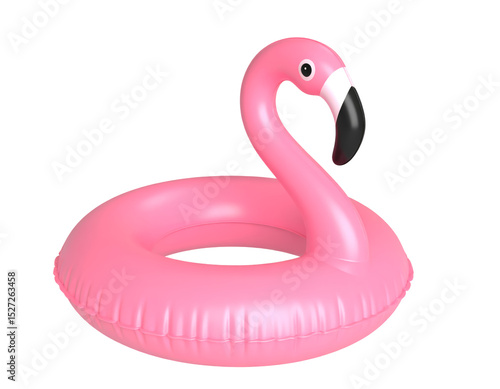 flamingo balloon summer swim isolated on transparent png clipping decorative design 