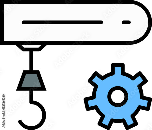 Factory Machine Icon Element