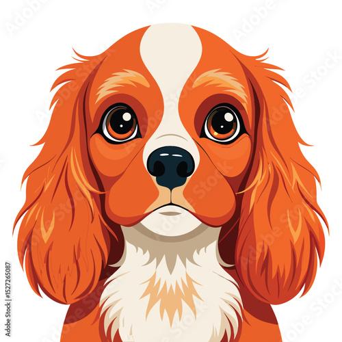 Adorable Cavalier King Charles Spaniel Portrait