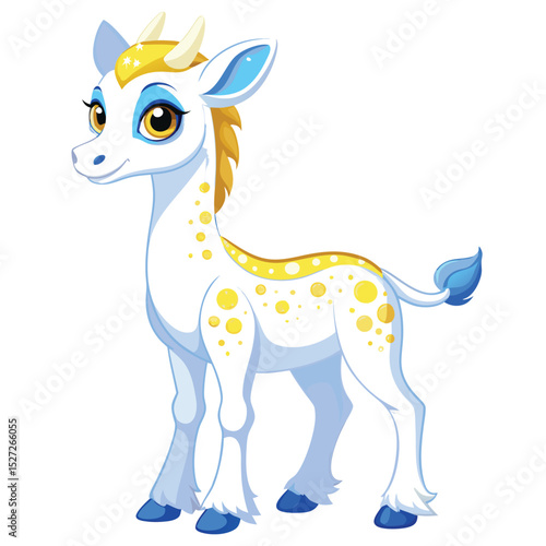 Adorable Fantasy Fawn Magical Creature Illustration