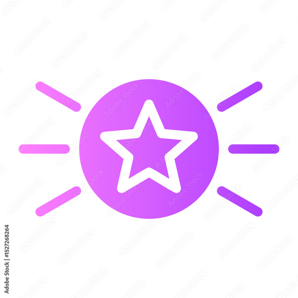 Fototapeta premium star gradient icon
