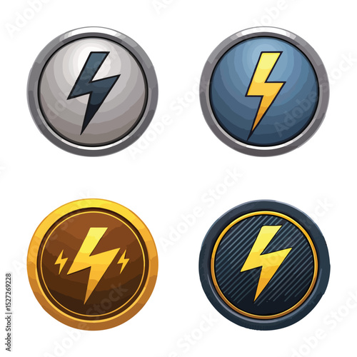 Lightning icon set. electric icon vector. power icon. energy sign Free Download Lightning icon set. electric icon vector. power icon. energy sign - GFXLoad
