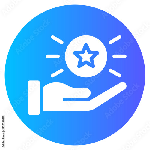 loyal customer gradient icon