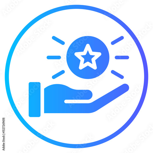 loyal customer gradient icon