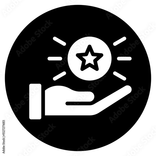 loyal customer glyph icon