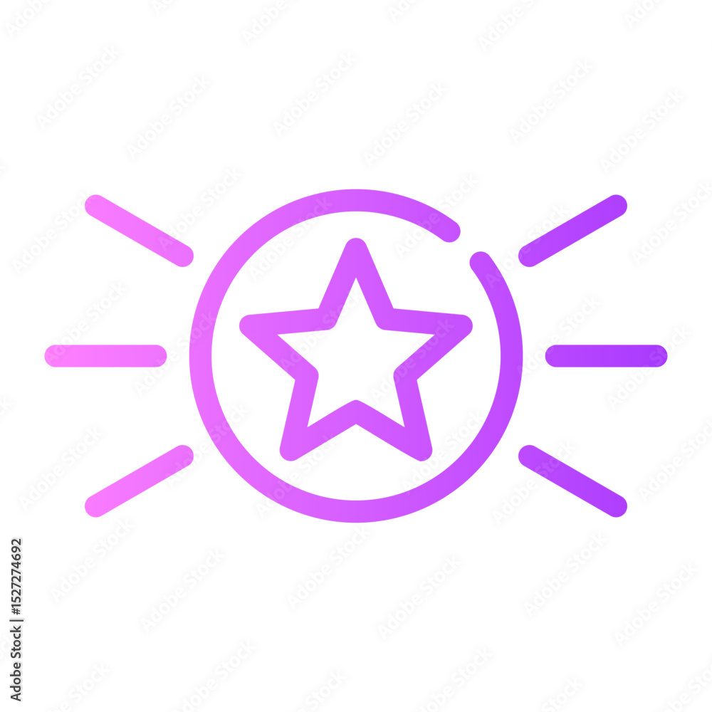 Fototapeta premium star gradient icon