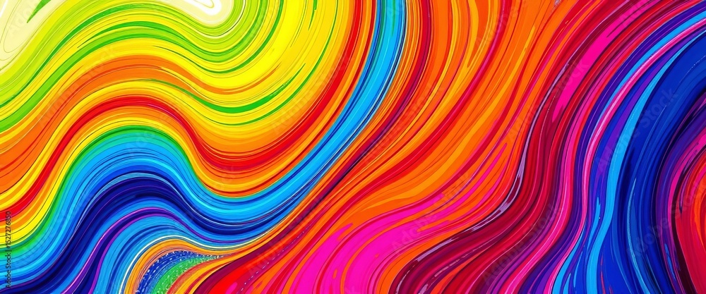 Vibrant rainbow abstract painting, energetic lines, dynamic color gradient, design, feeling Vibrant rainbow abstract painting, energetic lines, dynamic color gradient, design, feeling