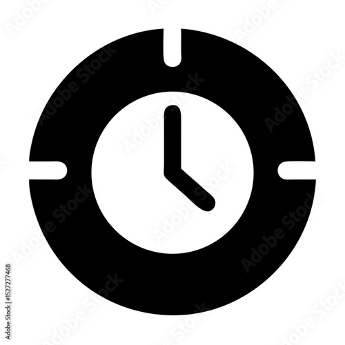 Modern Analog Clock Displaying Time in a Minimalist Design for Simple Timekeeping