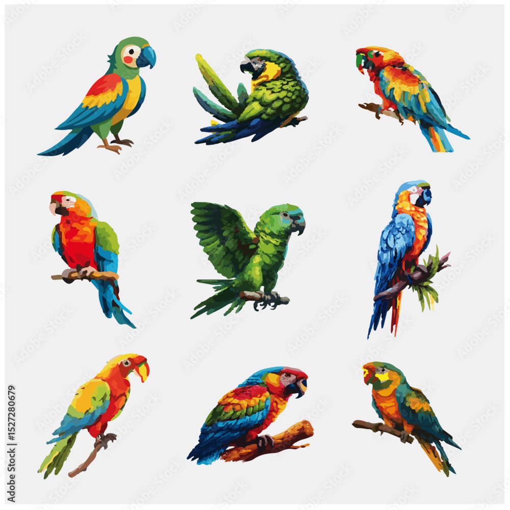 Obraz premium colorfull bird adobe stock 46