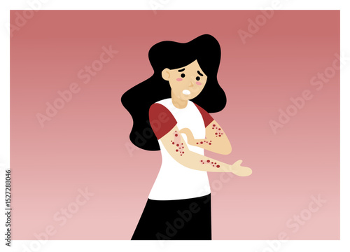The beauty and skin: allergic rash
