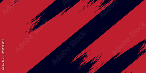 red vector layout with flat lines on backround blue. Decorative shining illustration with lines on abstract template.