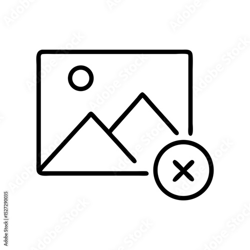 remove image media icon