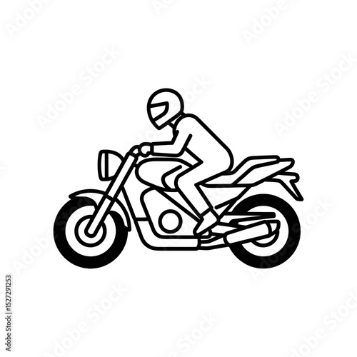 Motorcycle Rider Icon