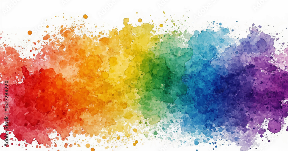 Obraz premium Abstract colourful watercolour paint splash design