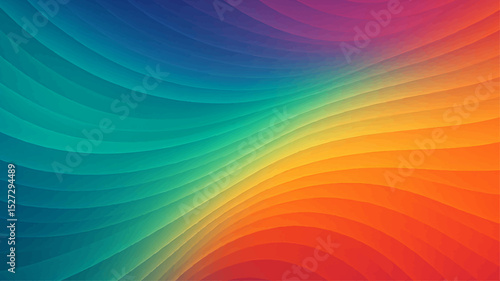 Abstract colorful background vector with bright rainbow wave design, artistic spectrum motion, and blurred vibrant texture