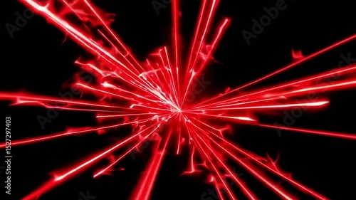 Vibrant Red Laser Light Effects Creating Stunning Abstract Background for Creative Projects and Designs
