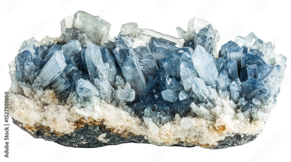 Raw celestite chunk with pale blue crystals, Transparent background, PNG file Raw celestite chunk with pale blue crystals, Transparent background, PNG file